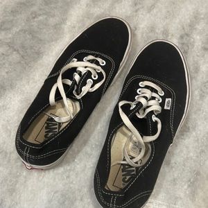 Black and white vans